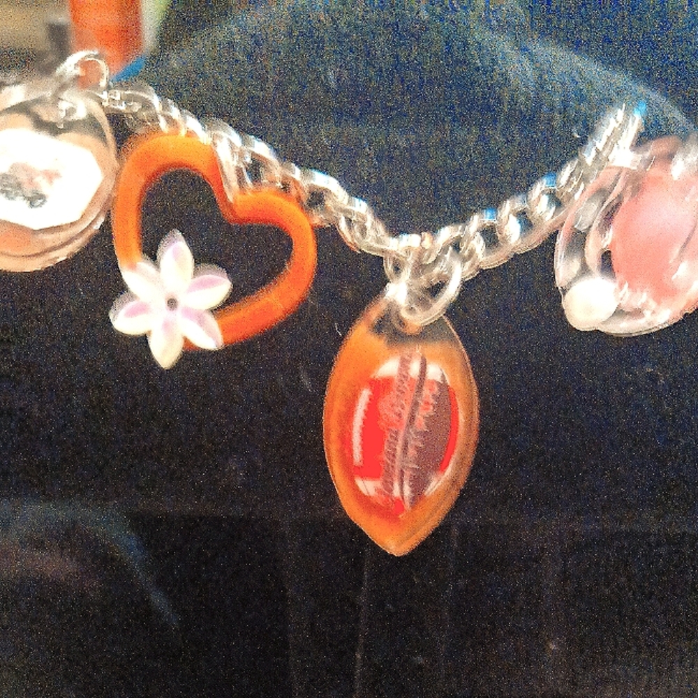 Resin C Browns Charm Bracelet